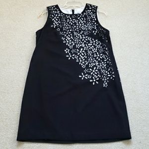 Calvin Klein Black Dress with Flower Cutouts. Size 10.